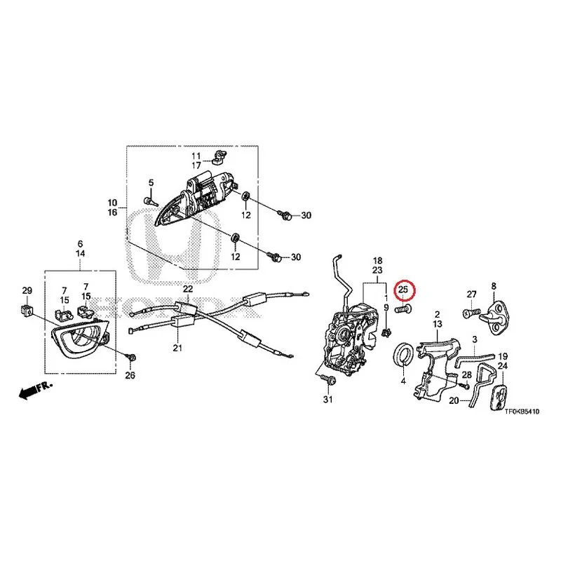 [NEW] JDM HONDA FIT GE8 2012 Rear Door Locks/Outer Handles GENUINE OEM - Image 36