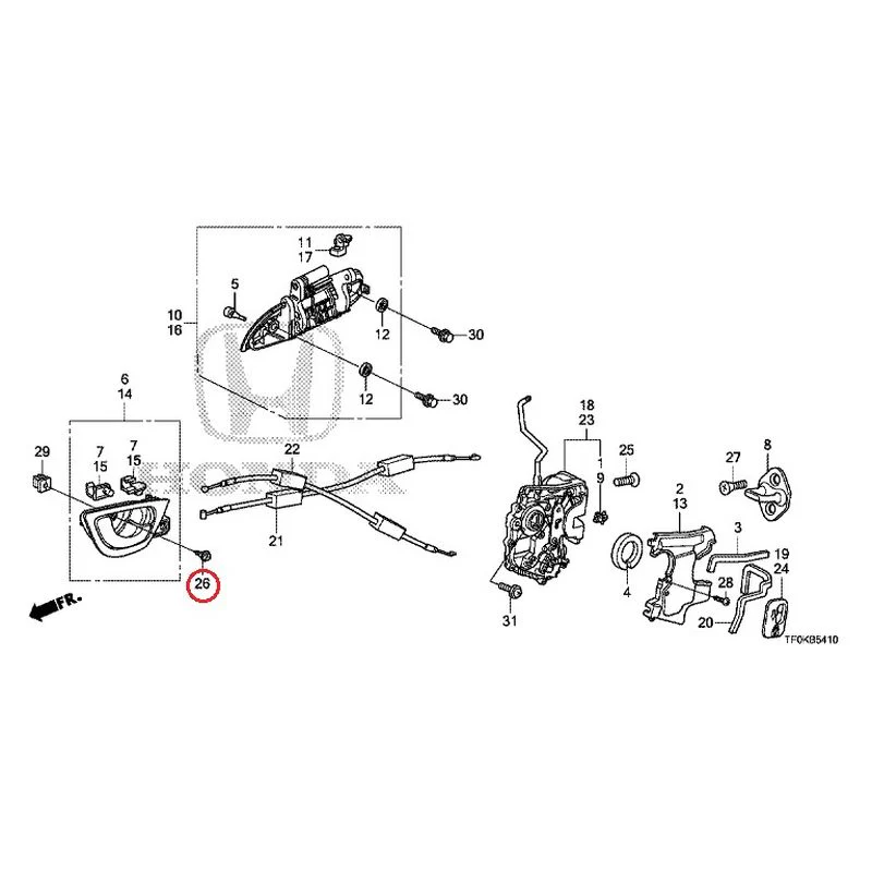 [NEW] JDM HONDA FIT GE8 2012 Rear Door Locks/Outer Handles GENUINE OEM - Image 37