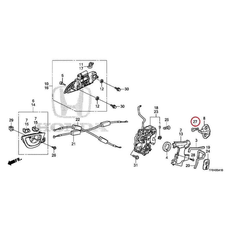 [NEW] JDM HONDA FIT GE8 2012 Rear Door Locks/Outer Handles GENUINE OEM - Image 38