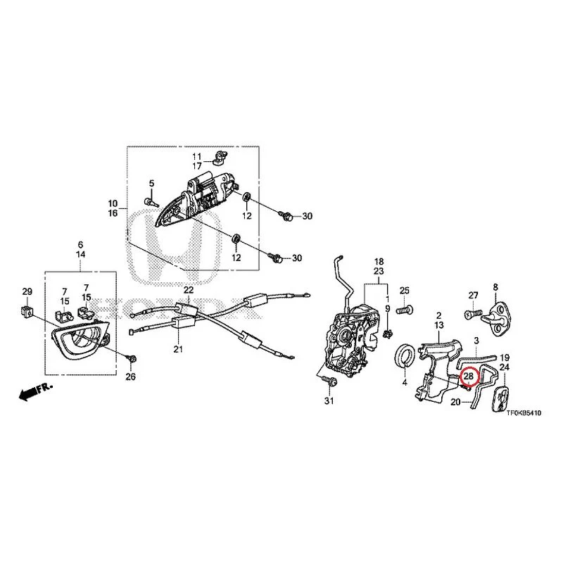 [NEW] JDM HONDA FIT GE8 2012 Rear Door Locks/Outer Handles GENUINE OEM - Image 39