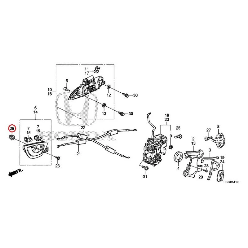 [NEW] JDM HONDA FIT GE8 2012 Rear Door Locks/Outer Handles GENUINE OEM - Image 40