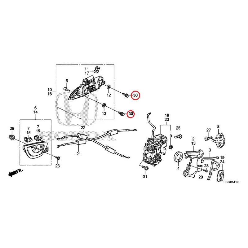 [NEW] JDM HONDA FIT GE8 2012 Rear Door Locks/Outer Handles GENUINE OEM - Image 41
