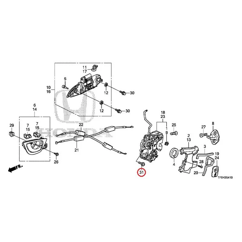[NEW] JDM HONDA FIT GE8 2012 Rear Door Locks/Outer Handles GENUINE OEM - Image 42