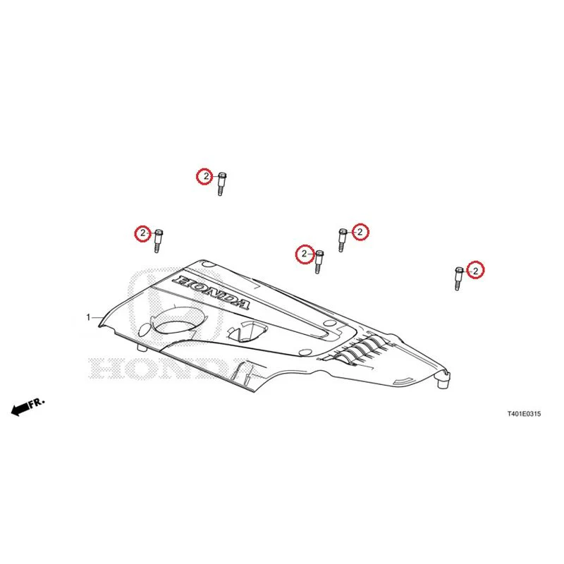 [NEW] JDM HONDA CIVIC FL5 2023 Engine cover (TYPE R) GENUINE OEM - Image 3