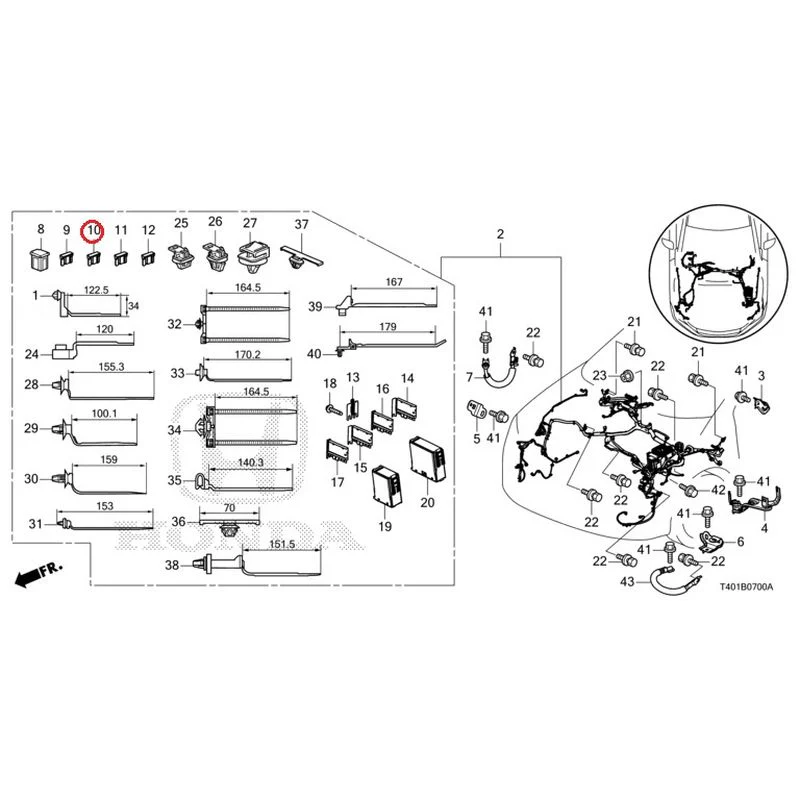 [NEW] JDM HONDA CIVIC FL5 2023 Wiring Harness (1) GENUINE OEM - Image 11