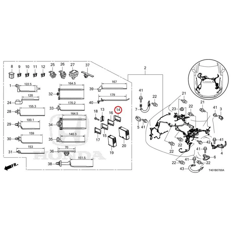 [NEW] JDM HONDA CIVIC FL5 2023 Wiring Harness (1) GENUINE OEM - Image 14