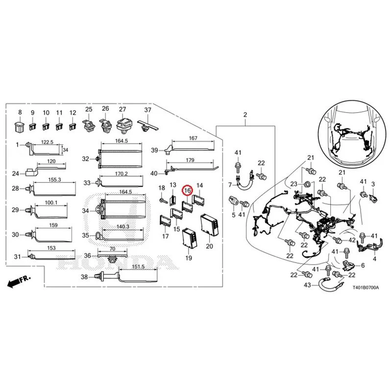 [NEW] JDM HONDA CIVIC FL5 2023 Wiring Harness (1) GENUINE OEM - Image 16