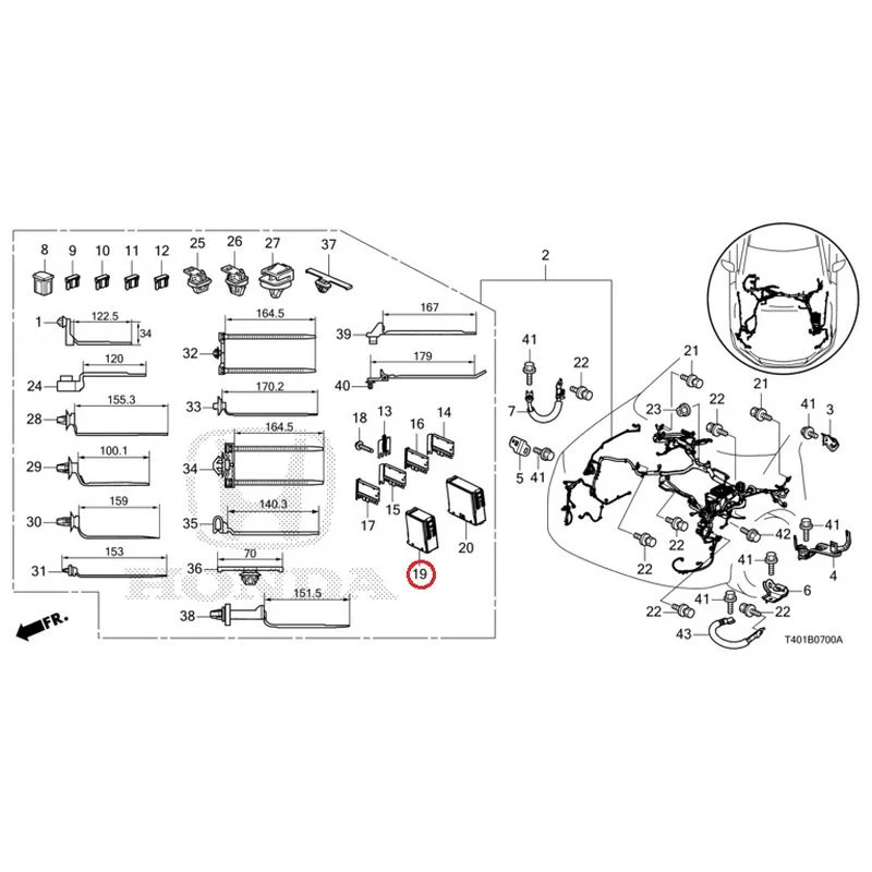 [NEW] JDM HONDA CIVIC FL5 2023 Wiring Harness (1) GENUINE OEM - Image 19