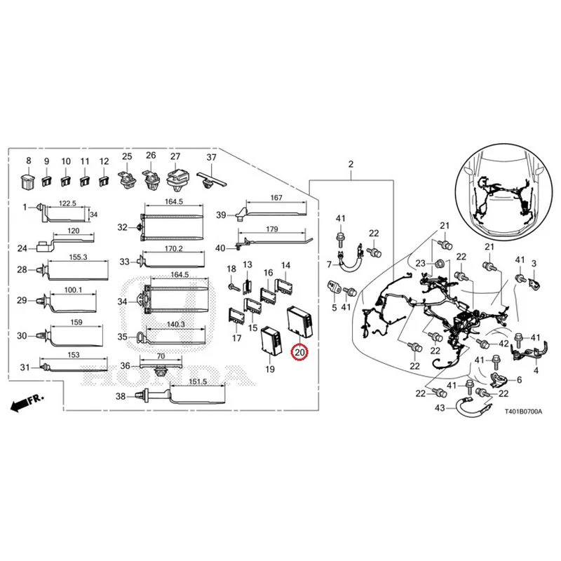 [NEW] JDM HONDA CIVIC FL5 2023 Wiring Harness (1) GENUINE OEM - Image 20