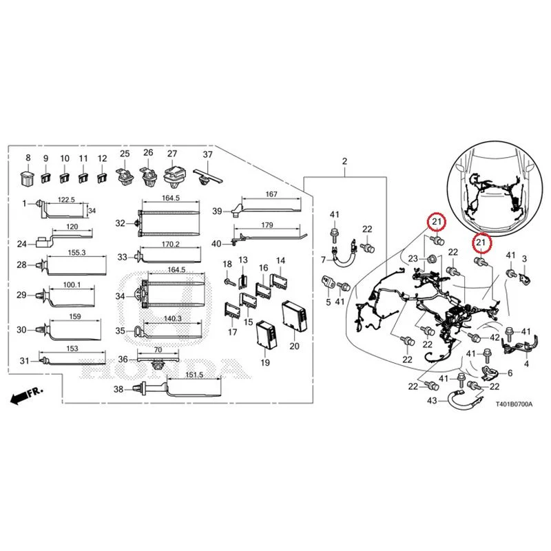 [NEW] JDM HONDA CIVIC FL5 2023 Wiring Harness (1) GENUINE OEM - Image 21