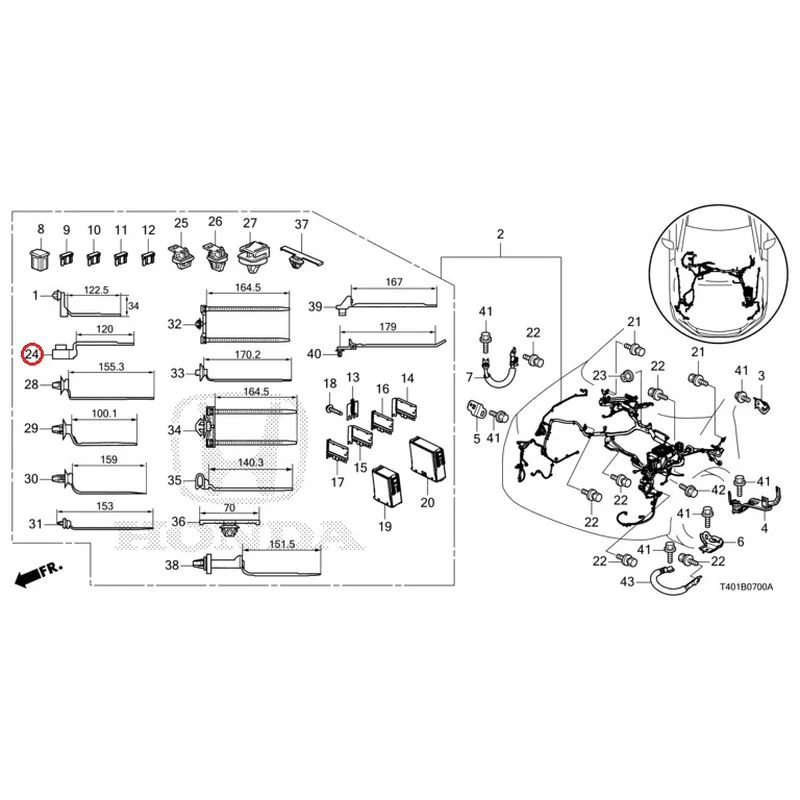 [NEW] JDM HONDA CIVIC FL5 2023 Wiring Harness (1) GENUINE OEM - Image 24