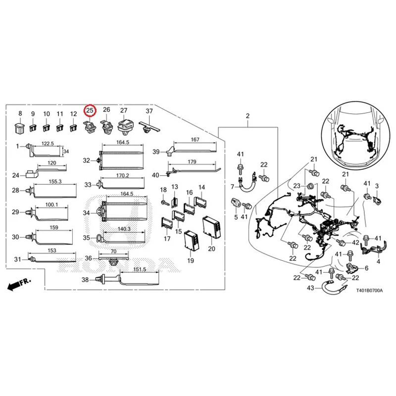 [NEW] JDM HONDA CIVIC FL5 2023 Wiring Harness (1) GENUINE OEM - Image 25