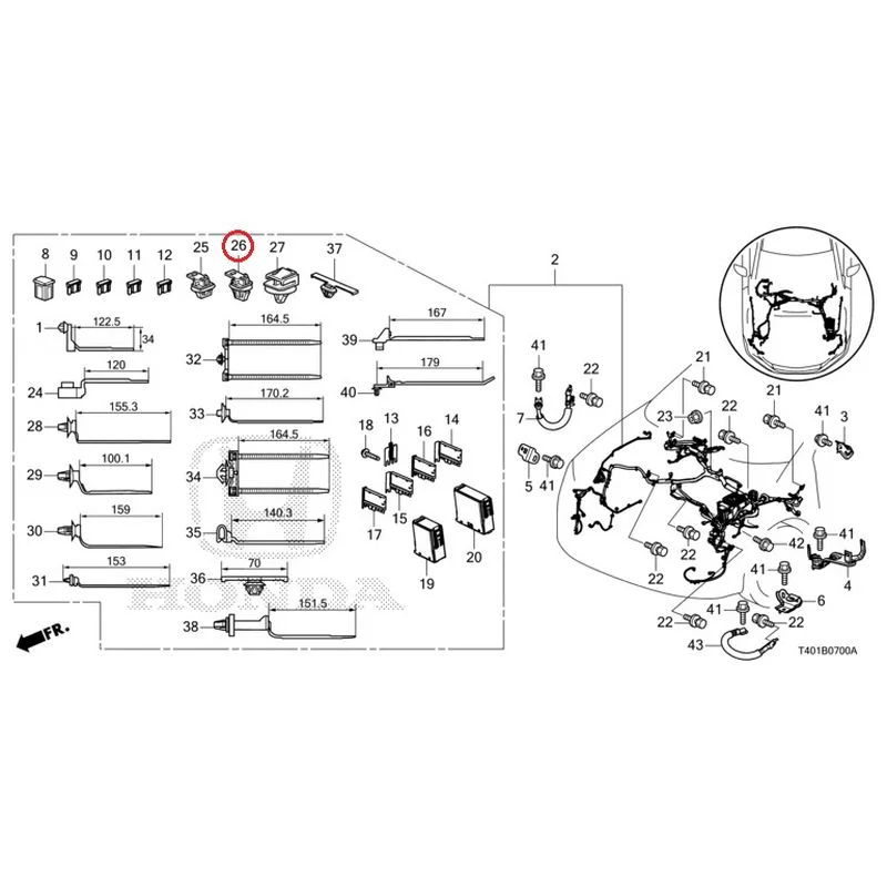 [NEW] JDM HONDA CIVIC FL5 2023 Wiring Harness (1) GENUINE OEM - Image 26