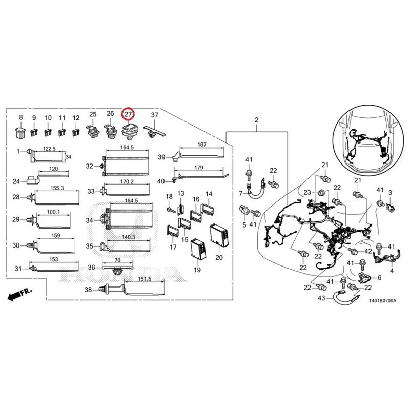 [NEW] JDM HONDA CIVIC FL5 2023 Wiring Harness (1) GENUINE OEM - Image 27