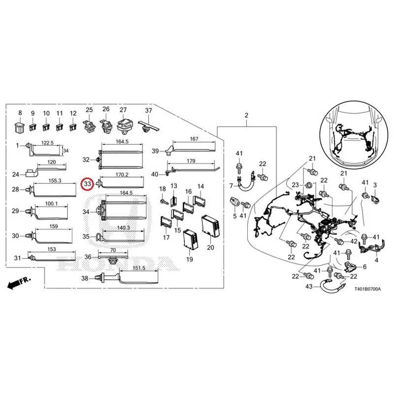 [NEW] JDM HONDA CIVIC FL5 2023 Wiring Harness (1) GENUINE OEM - Image 33