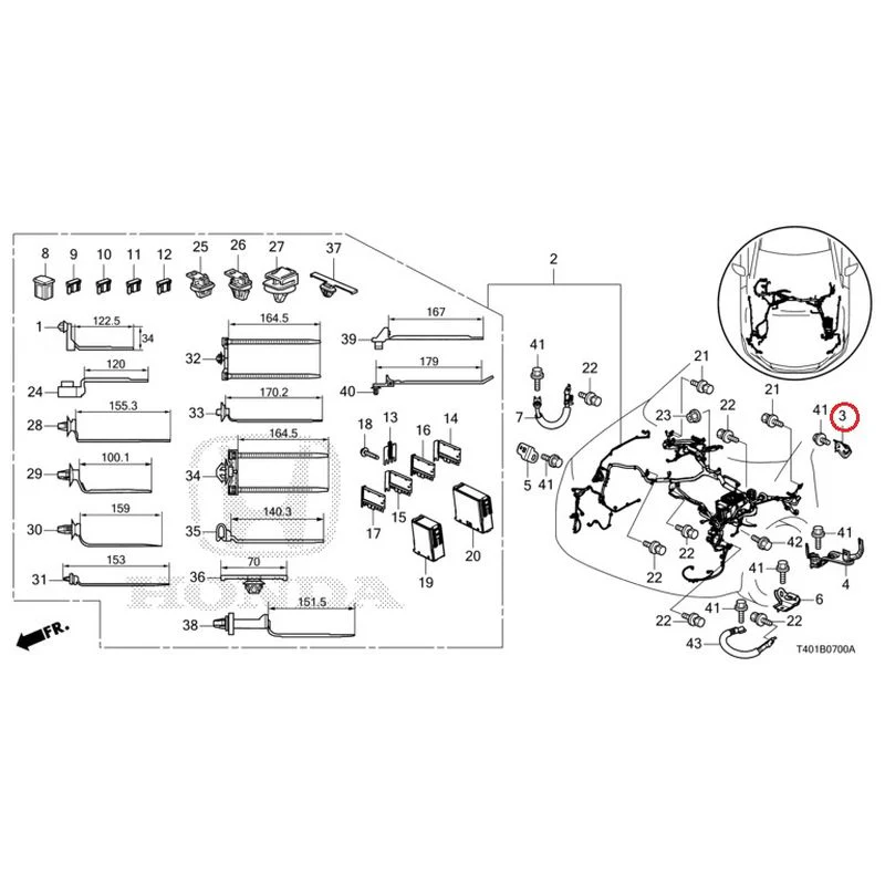 [NEW] JDM HONDA CIVIC FL5 2023 Wiring Harness (1) GENUINE OEM - Image 4