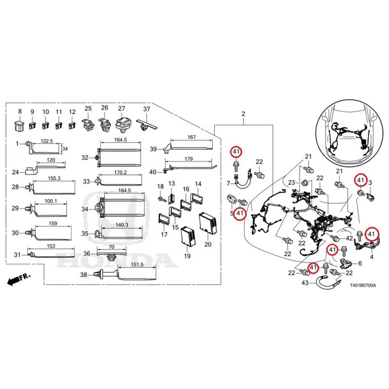 [NEW] JDM HONDA CIVIC FL5 2023 Wiring Harness (1) GENUINE OEM - Image 41