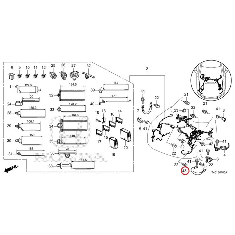 [NEW] JDM HONDA CIVIC FL5 2023 Wiring Harness (1) GENUINE OEM - Image 43