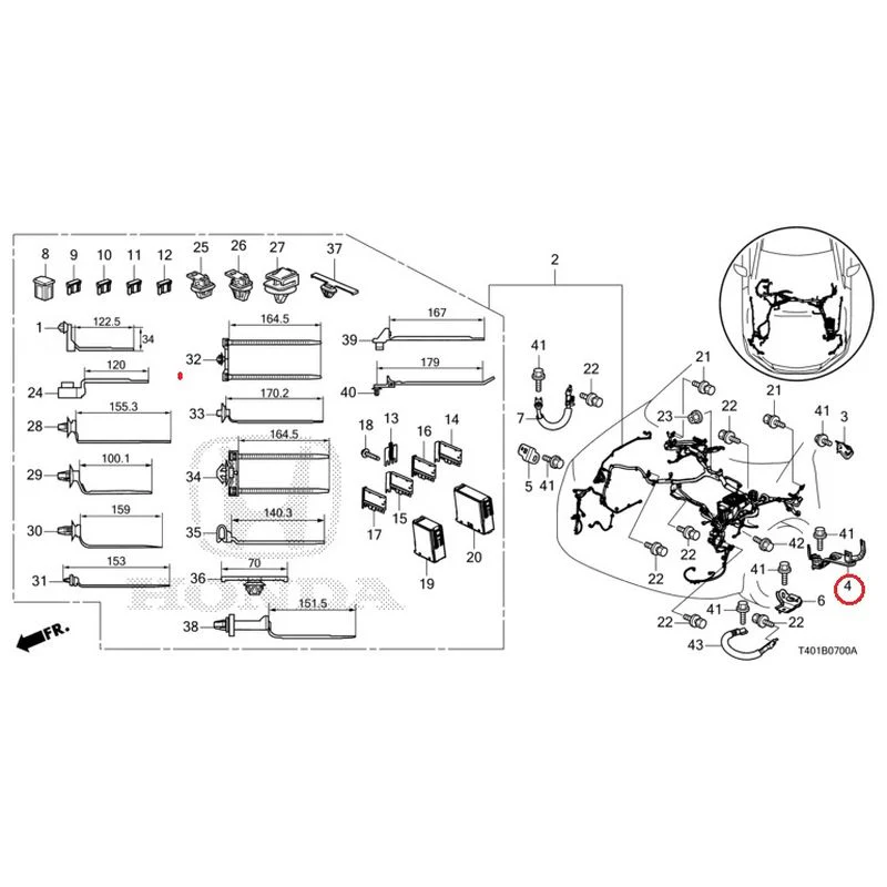 [NEW] JDM HONDA CIVIC FL5 2023 Wiring Harness (1) GENUINE OEM - Image 5