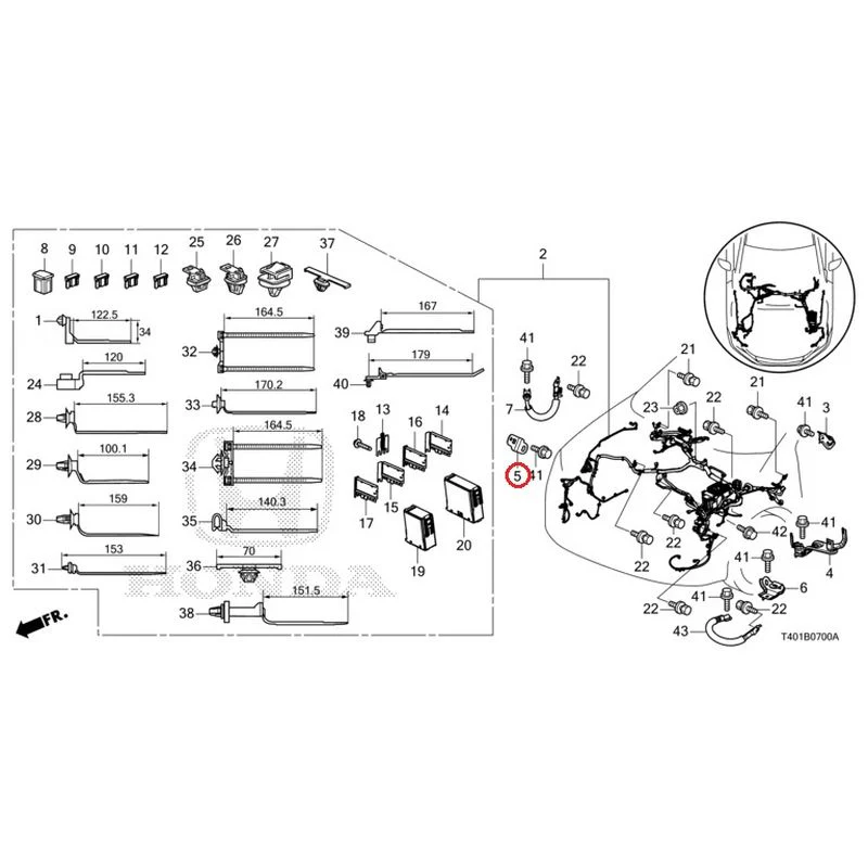 [NEW] JDM HONDA CIVIC FL5 2023 Wiring Harness (1) GENUINE OEM - Image 6