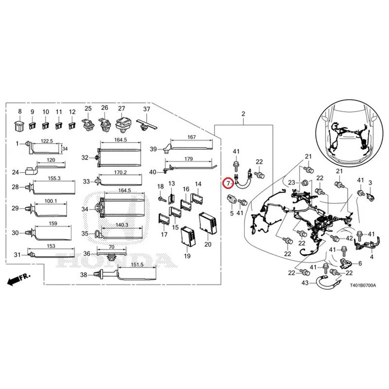 [NEW] JDM HONDA CIVIC FL5 2023 Wiring Harness (1) GENUINE OEM - Image 8