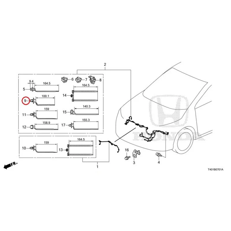 [NEW] JDM HONDA CIVIC FL5 2023 Wiring Harness (2) GENUINE OEM - Image 10