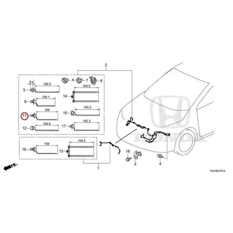 [NEW] JDM HONDA CIVIC FL5 2023 Wiring Harness (2) GENUINE OEM - Image 12