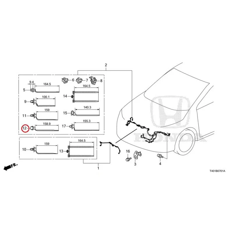 [NEW] JDM HONDA CIVIC FL5 2023 Wiring Harness (2) GENUINE OEM - Image 13