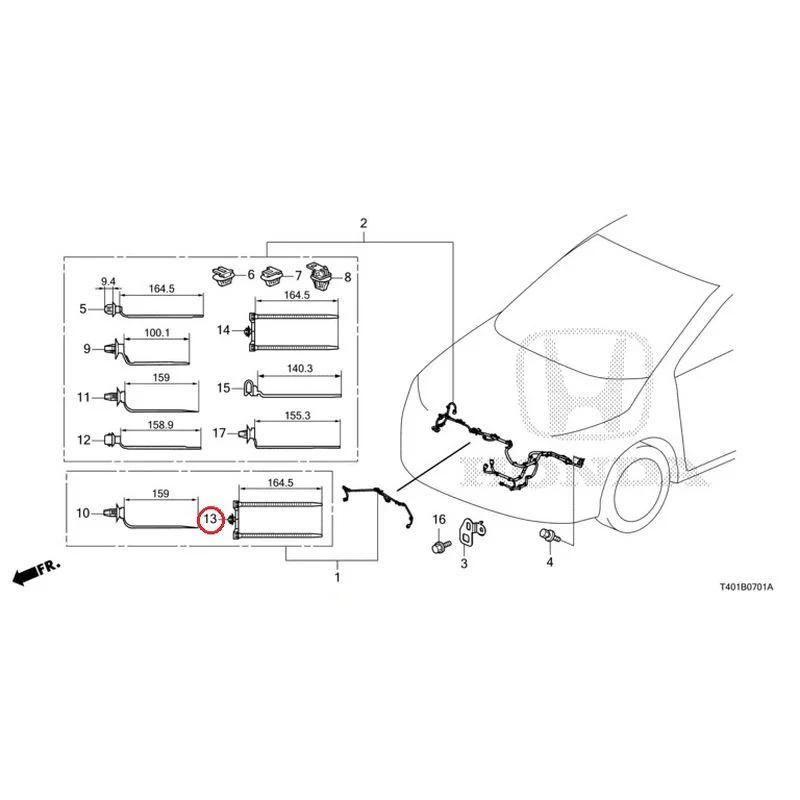 [NEW] JDM HONDA CIVIC FL5 2023 Wiring Harness (2) GENUINE OEM - Image 14