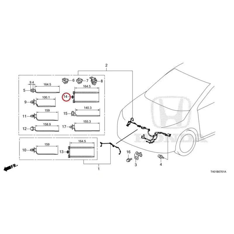 [NEW] JDM HONDA CIVIC FL5 2023 Wiring Harness (2) GENUINE OEM - Image 15