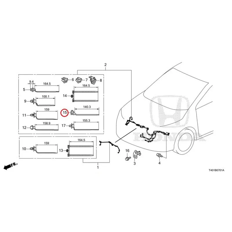 [NEW] JDM HONDA CIVIC FL5 2023 Wiring Harness (2) GENUINE OEM - Image 16
