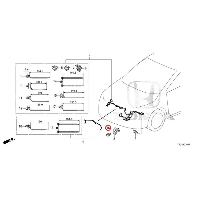 [NEW] JDM HONDA CIVIC FL5 2023 Wiring Harness (2) GENUINE OEM - Image 17