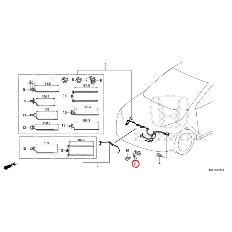 [NEW] JDM HONDA CIVIC FL5 2023 Wiring Harness (2) GENUINE OEM - Image 4