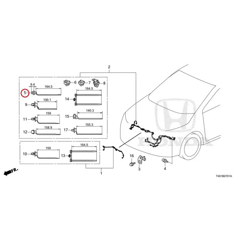 [NEW] JDM HONDA CIVIC FL5 2023 Wiring Harness (2) GENUINE OEM - Image 6