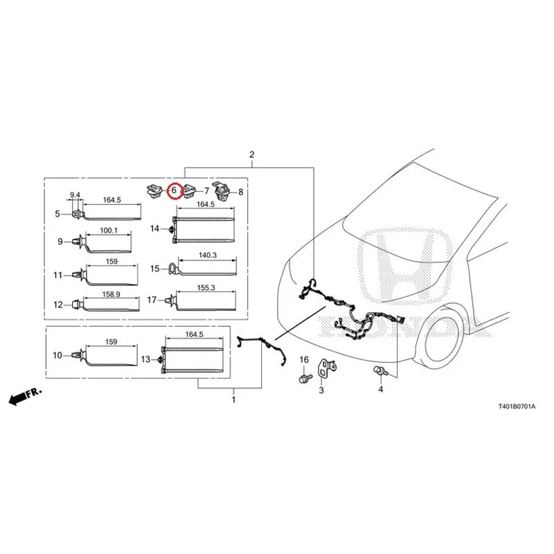 [NEW] JDM HONDA CIVIC FL5 2023 Wiring Harness (2) GENUINE OEM - Image 7