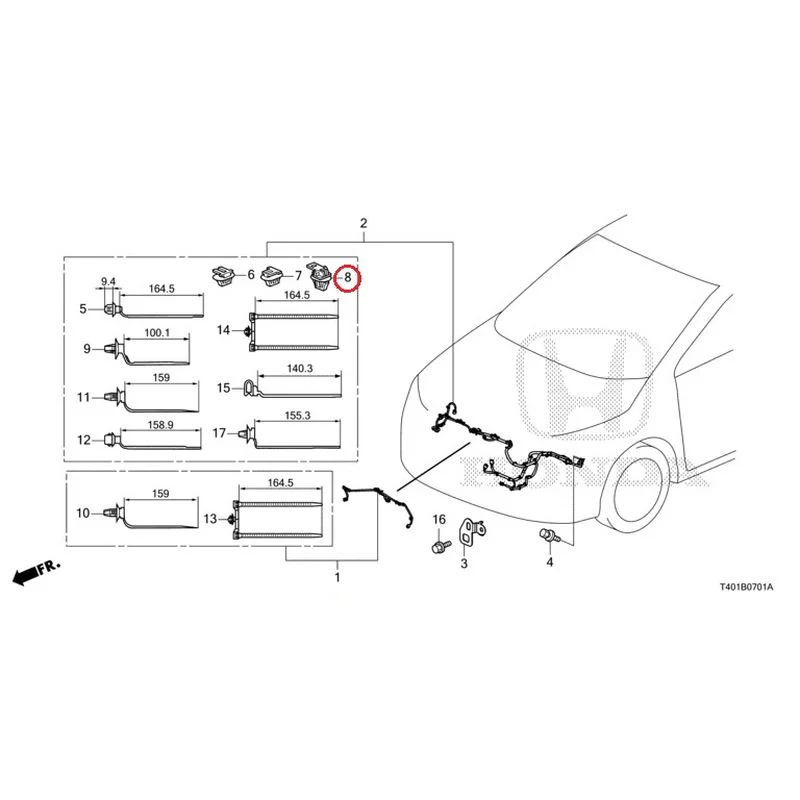 [NEW] JDM HONDA CIVIC FL5 2023 Wiring Harness (2) GENUINE OEM - Image 9