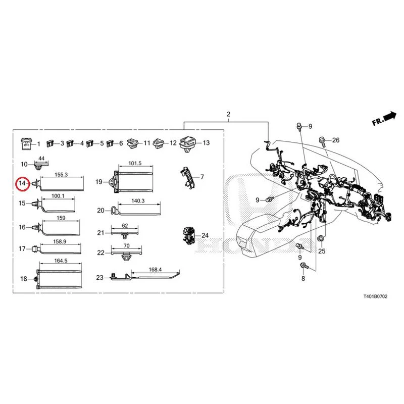 [NEW] JDM HONDA CIVIC FL5 2023 Wiring Harness (3) GENUINE OEM - Image 10