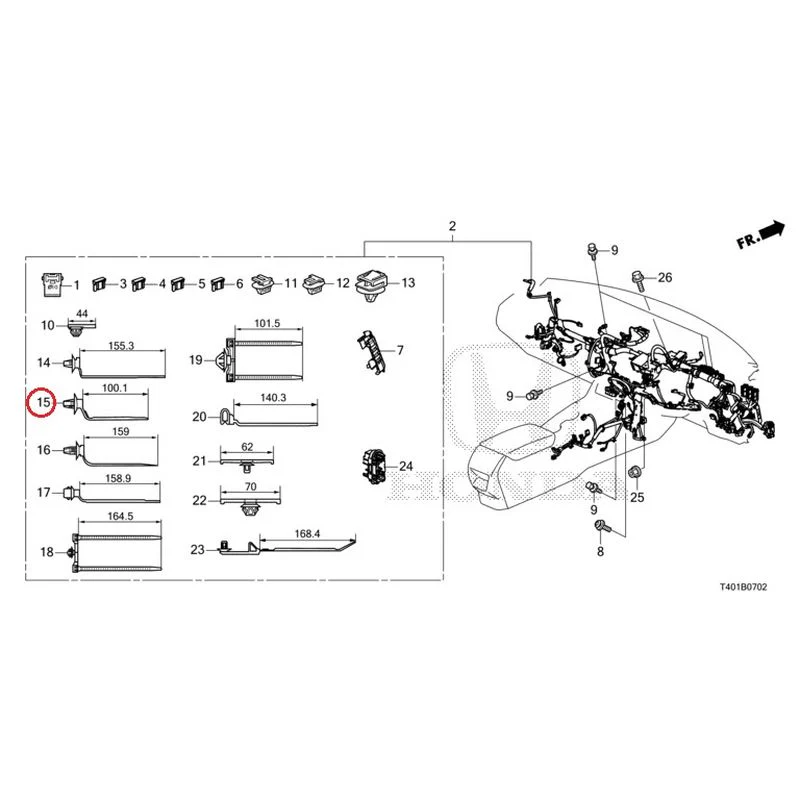 [NEW] JDM HONDA CIVIC FL5 2023 Wiring Harness (3) GENUINE OEM - Image 11