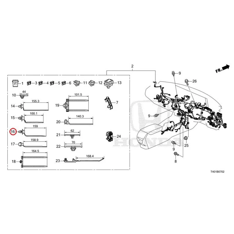 [NEW] JDM HONDA CIVIC FL5 2023 Wiring Harness (3) GENUINE OEM - Image 12