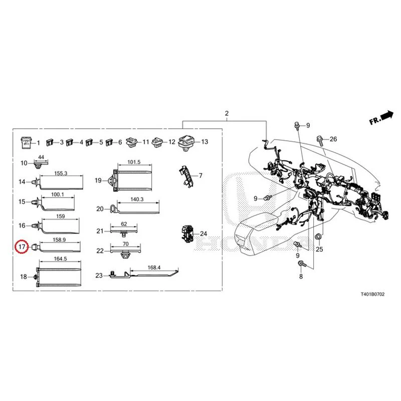 [NEW] JDM HONDA CIVIC FL5 2023 Wiring Harness (3) GENUINE OEM - Image 13