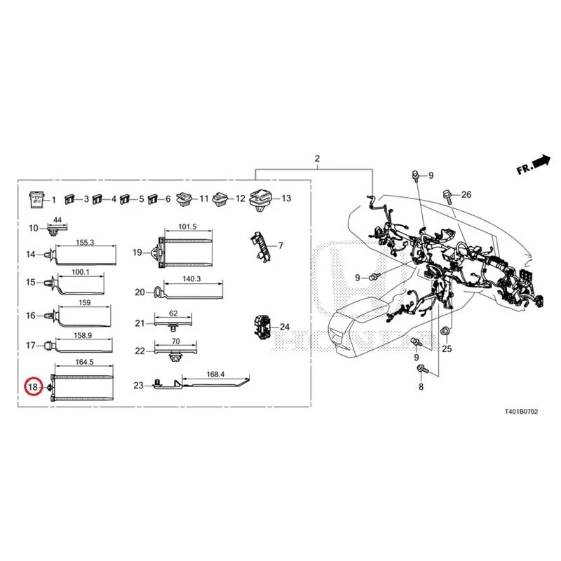 [NEW] JDM HONDA CIVIC FL5 2023 Wiring Harness (3) GENUINE OEM - Image 14