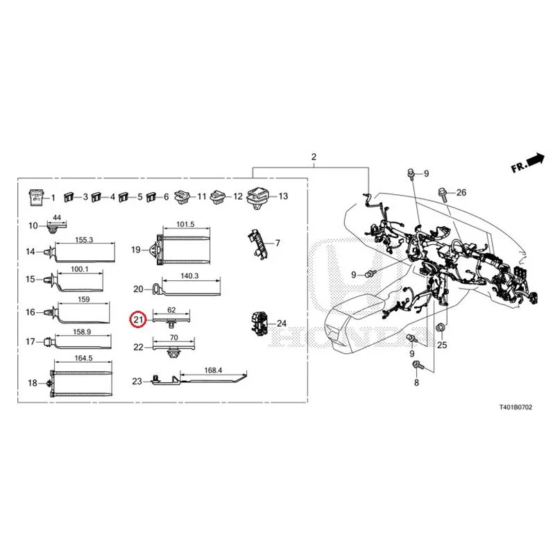 [NEW] JDM HONDA CIVIC FL5 2023 Wiring Harness (3) GENUINE OEM - Image 17