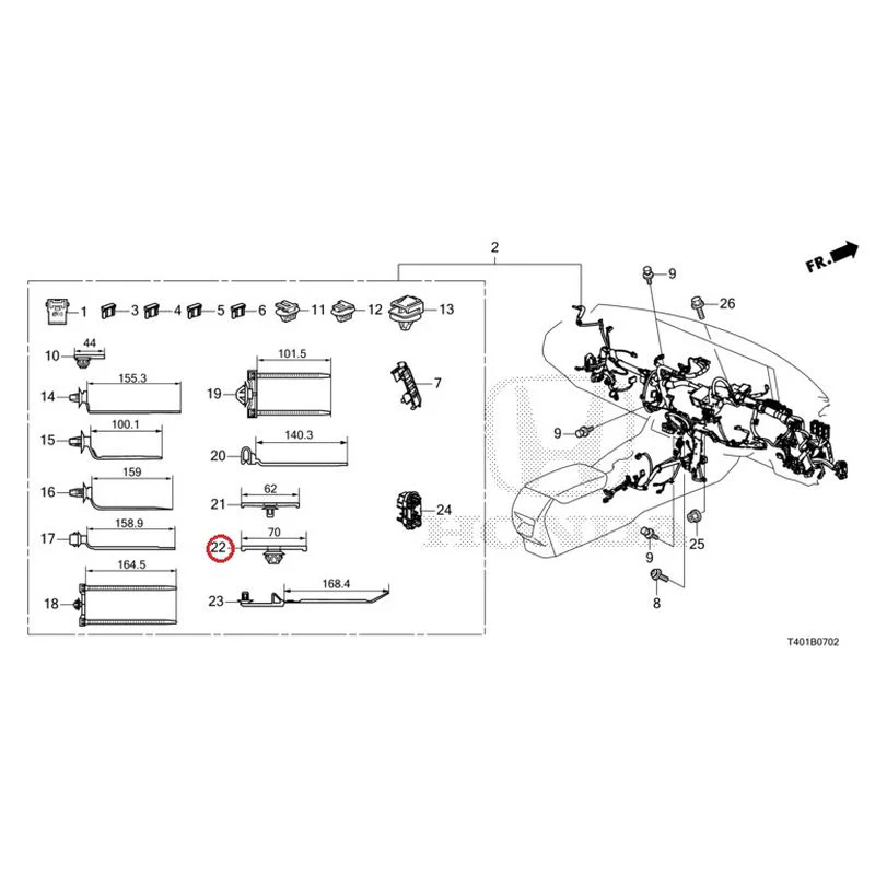 [NEW] JDM HONDA CIVIC FL5 2023 Wiring Harness (3) GENUINE OEM - Image 18