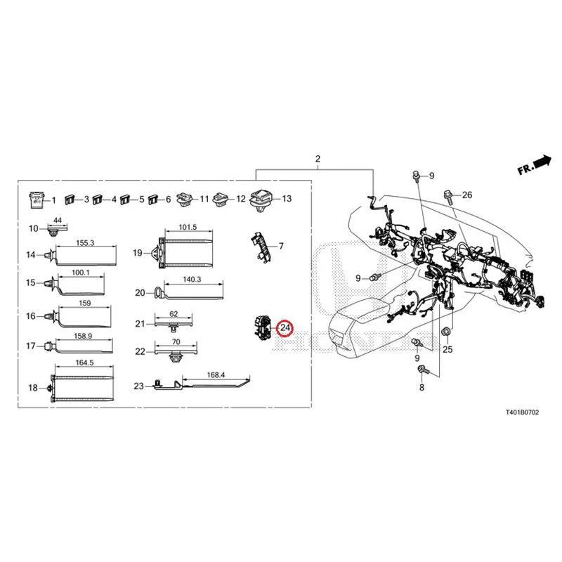 [NEW] JDM HONDA CIVIC FL5 2023 Wiring Harness (3) GENUINE OEM - Image 19