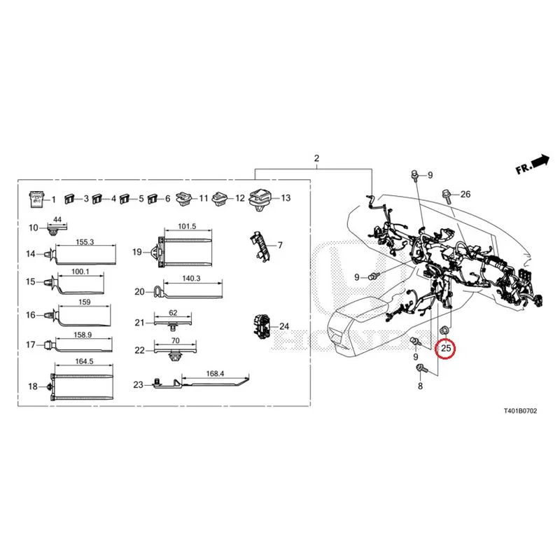 [NEW] JDM HONDA CIVIC FL5 2023 Wiring Harness (3) GENUINE OEM - Image 20