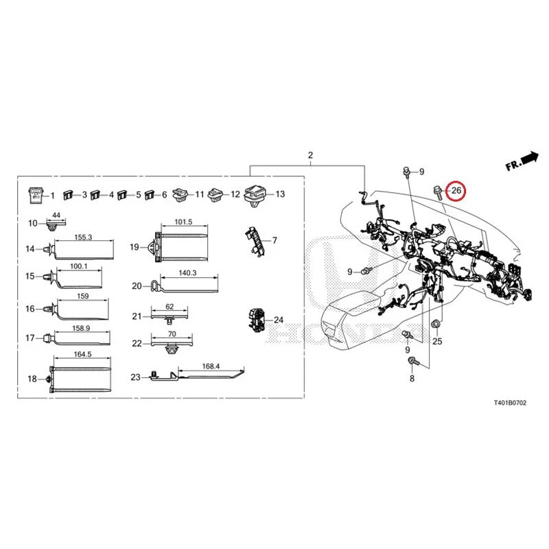 [NEW] JDM HONDA CIVIC FL5 2023 Wiring Harness (3) GENUINE OEM - Image 21