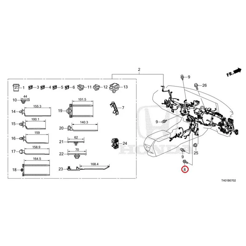 [NEW] JDM HONDA CIVIC FL5 2023 Wiring Harness (3) GENUINE OEM - Image 4