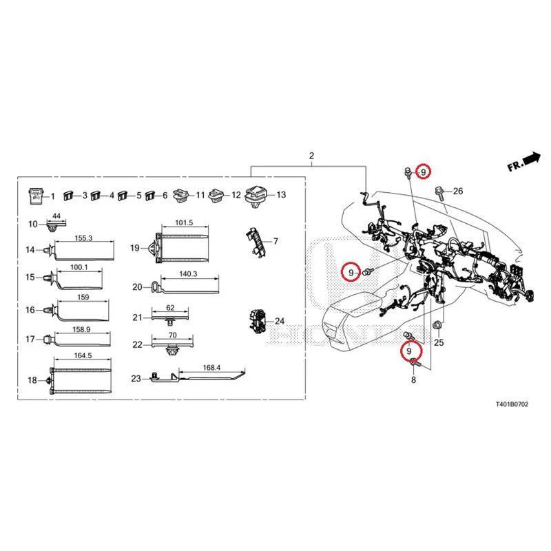 [NEW] JDM HONDA CIVIC FL5 2023 Wiring Harness (3) GENUINE OEM - Image 5