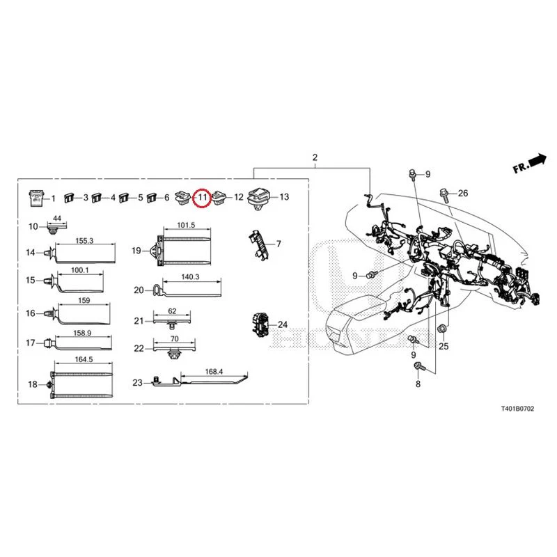 [NEW] JDM HONDA CIVIC FL5 2023 Wiring Harness (3) GENUINE OEM - Image 7