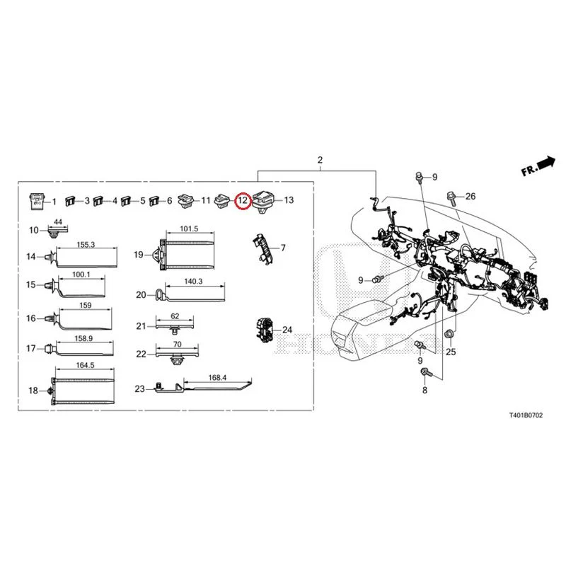 [NEW] JDM HONDA CIVIC FL5 2023 Wiring Harness (3) GENUINE OEM - Image 8